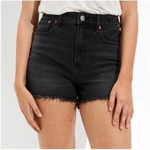 ae highest rise 90s boyfriend shorts black